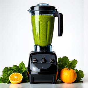 Vitamix Explorian Blender making a green smoothie